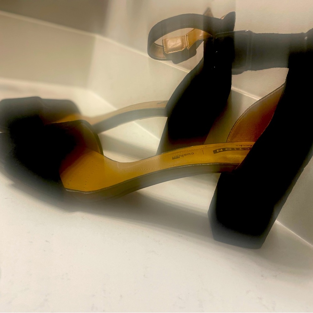 Suede Clark’s Ankle Strap Pumps